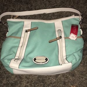 Sea foam green and white Rossetti purse new w/ tag